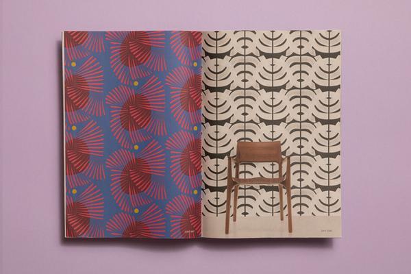 Leila Simon Hayes pattern design lookbook. Printed by Newspaper Club.
