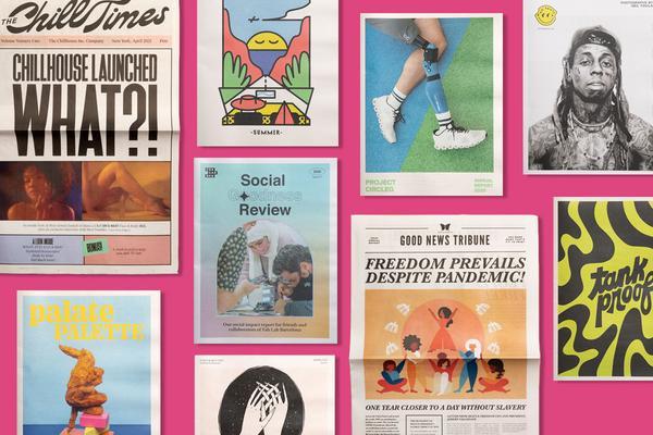 Print Roundup: May 2021. Portoflios, catalogues and more inspiring print projects printed by Newspaper Club.
